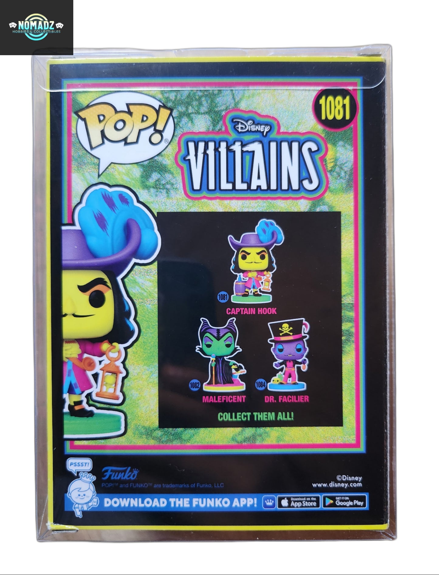 (Special Edition) Disney Villains Funko Pop! Vinyl Captain Hook Blacklight Figure