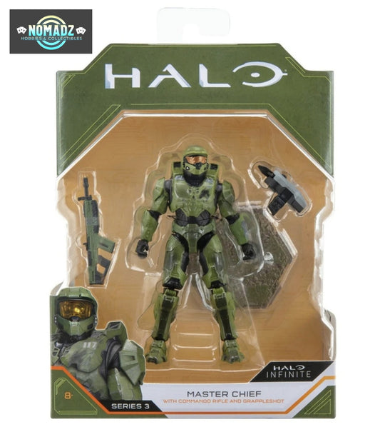 Master Chief w/ Commando Rifle & Grappleshot Halo Infinite Action Figure